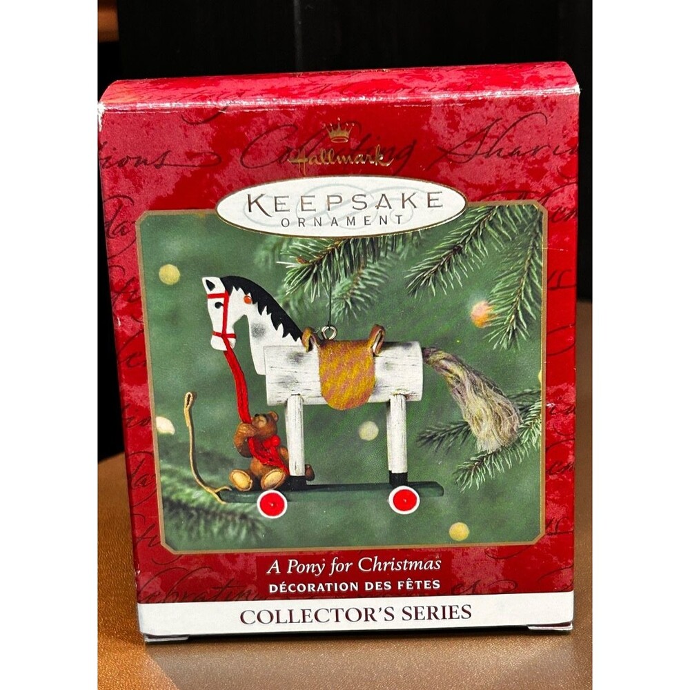 Hallmark Keepsake Christmas Ornament - A Pony For Christmas #3- 2000 (1)
